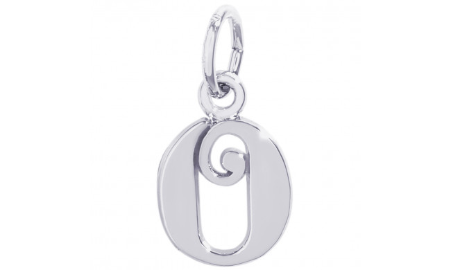 Sterling Silver Initial O Charm
