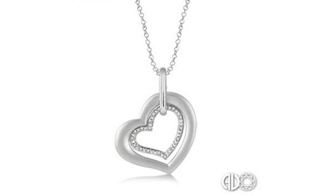 Ashi Diamonds Silver Heart Pendant