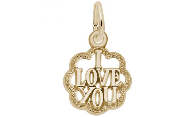 Rembrandt 14k Yellow Gold I Love You Charm