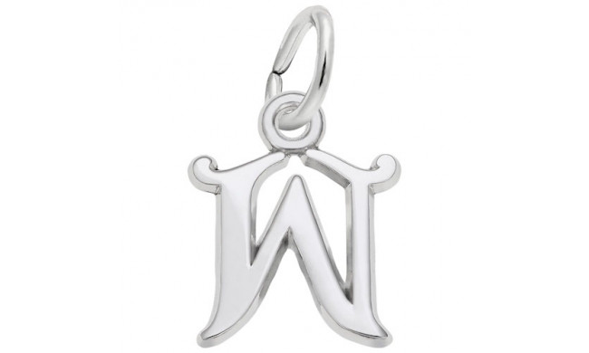Rembrandt Sterling Silver Initial "W" Charm