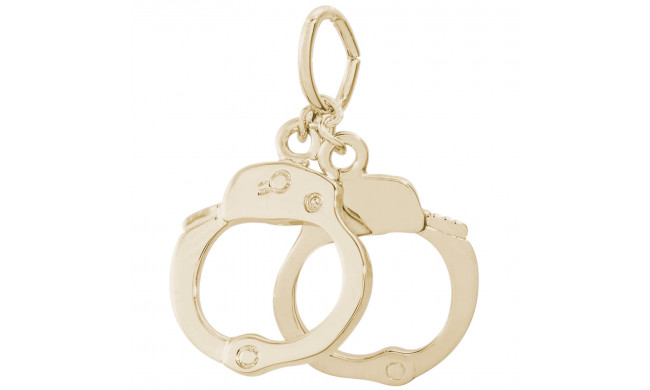14k Gold Handcuffs Charm