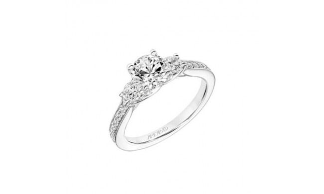 ArtCarved 3 Stone Diamond Engagement Ring