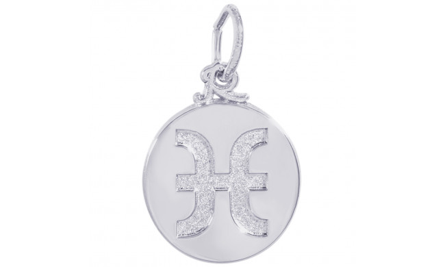 Sterling Silver Pisces  Charm