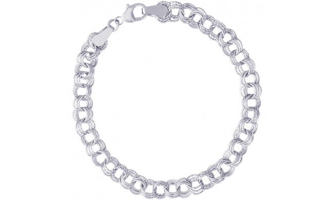 Sterling Silver 8 Inch Charm Bracelet