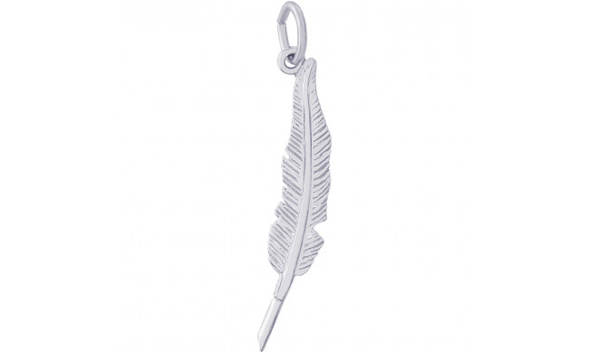 Sterling Silver Feather Pen Charm