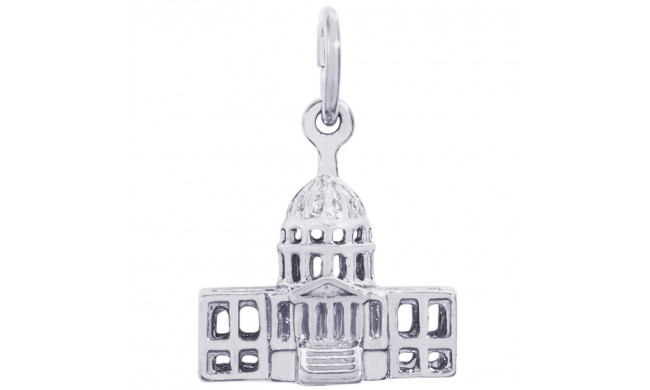 Sterling Silver USA Capitol Bldg. Charm