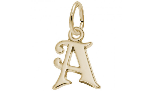 Rembrandt 14k Yellow Gold Initial "A" Charm