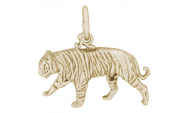 14k Gold Tiger Charm