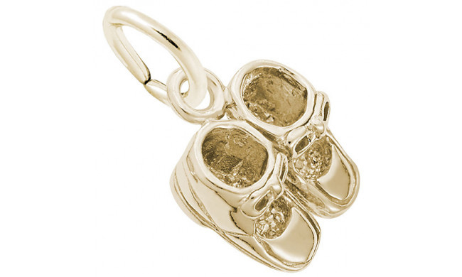 Rembrandt 14k Yellow Gold Baby Shoes Charm