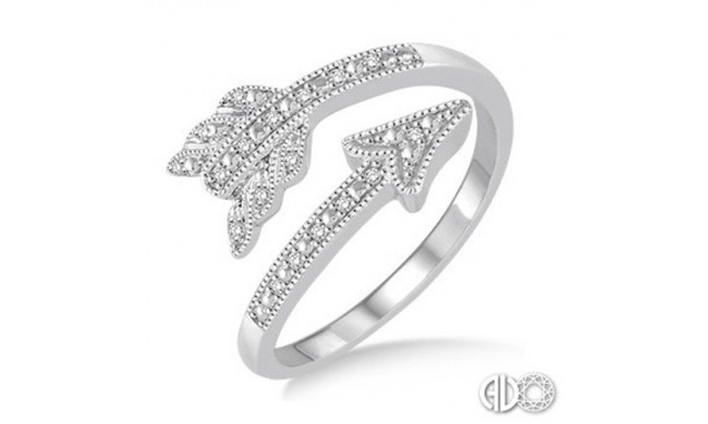 Ashi Diamonds Silver Arrow Ring