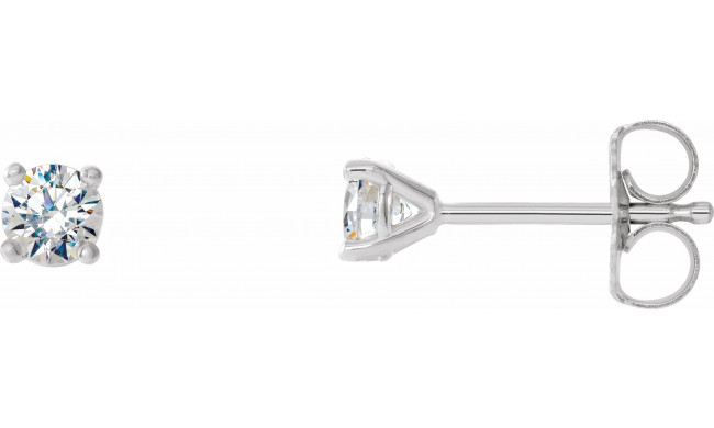 14K White 1/4 CTW Diamond 4-Prong Cocktail-Style Earrings - 297626004P