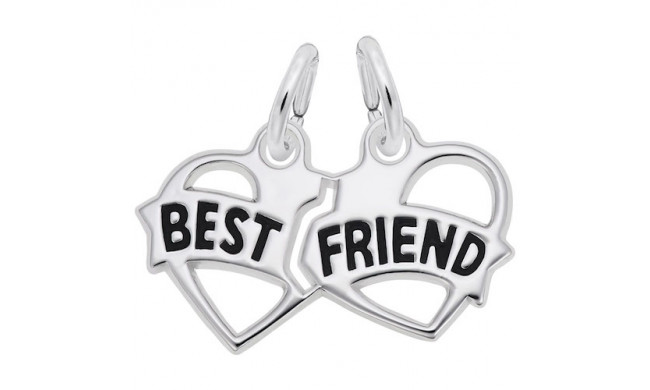 Rembrandt Sterling Silver 2Pc Best Friends Charm