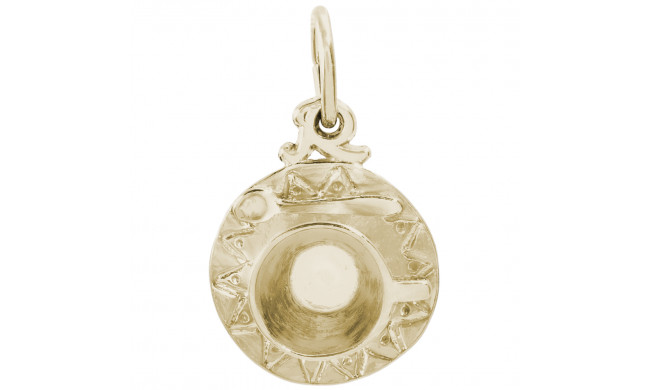14k Gold Cup & Saucer Charm