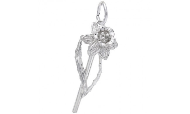 Rembrandt Sterling Silver Daffodil Charm