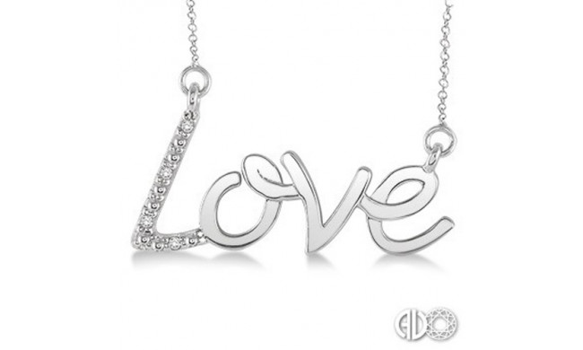 Ashi Diamonds Silver Love Pendant