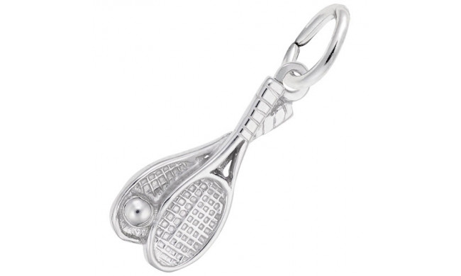 Rembrandt Sterling Silver Tennis Racquet Charm