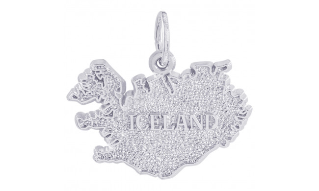 Sterling Silver Iceland Charm