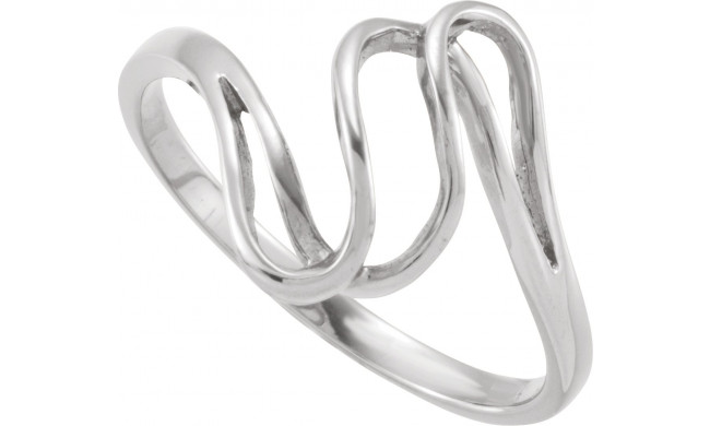 14K White Metal Fashion Ring - 523411176P