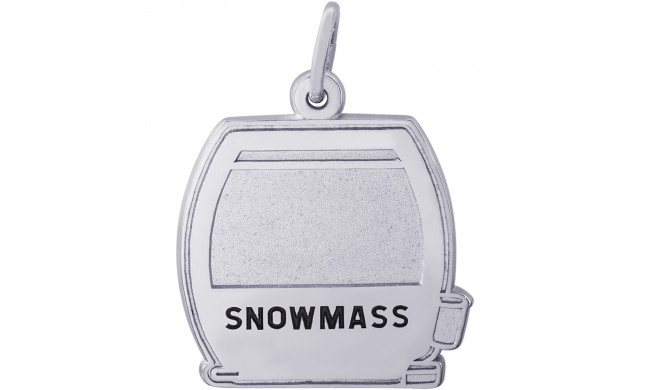 Sterling Silver Snowmass Cable Car  Charm