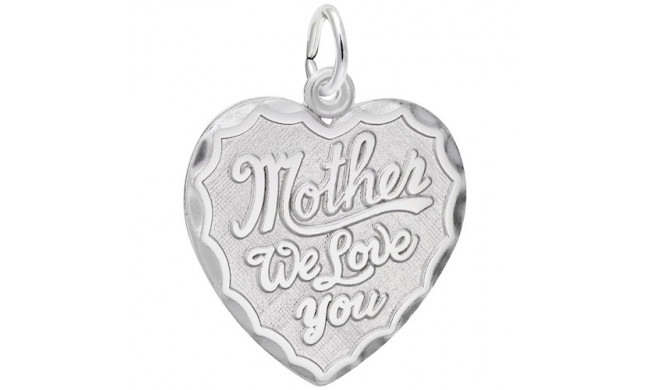 Rembrandt Sterling Silver Mother We Love You Charm