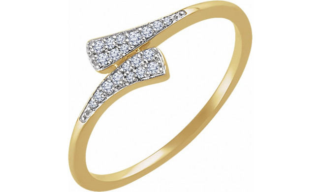 14K Yellow 1/10 CTW Diamond Ring - 65212660000P