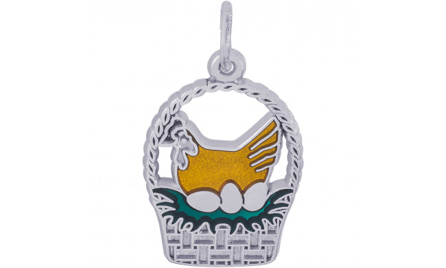 Sterling Silver 3 French Hens Charm
