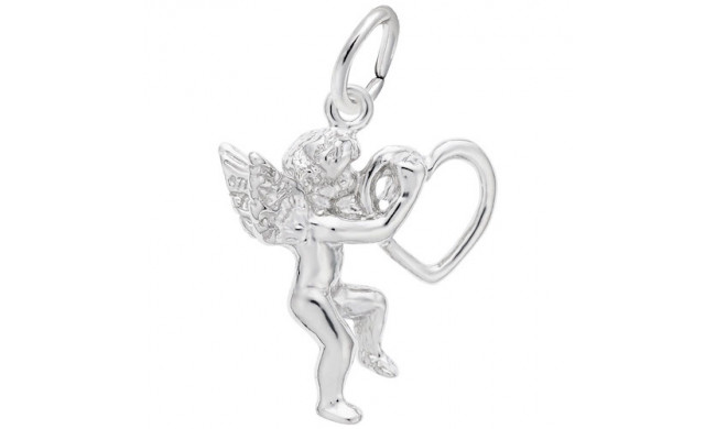 Rembrandt Sterling Silver Angel with Heart Charm