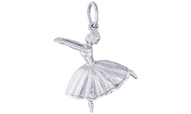 Sterling Silver Ballet Dancer Charm