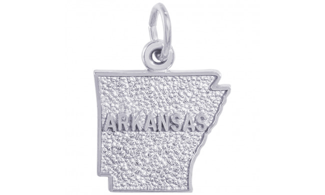 Sterling Silver Arkansas Charm