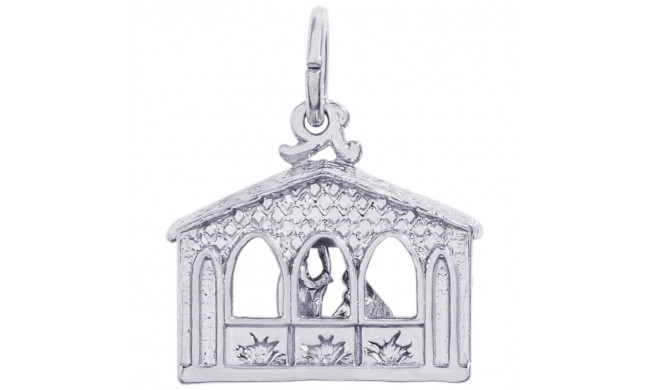 Sterling Silver Nativity Charm