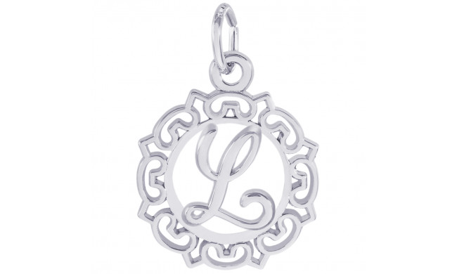 Sterling Silver Initial L Charm