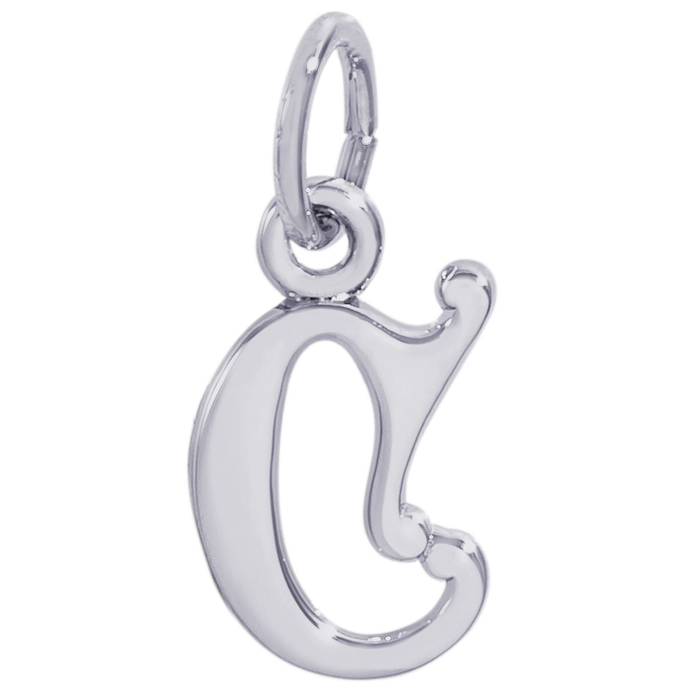 Sterling Silver Initial C Charm | Diamond Durrell's