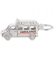 Rembrandt Sterling Silver Ambulance Charm