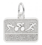 Rembrandt Sterling Silver Triathlon Charm