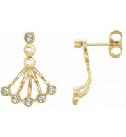 14K Yellow 1/6 CTW Diamond Earrings - 65234360001P