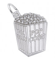 Rembrandt Sterling Silver Box Of Popcorn Charm