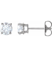 14K White 1 CTW Diamond Earrings - 187470202P