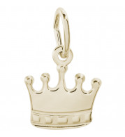 14k Gold Crown Charm