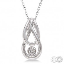 Ashi Diamonds Silver Infinity Pendant