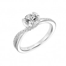 ArtCarved Bypass Diamond Engagement Ring