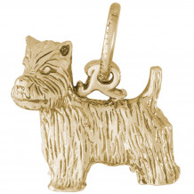 14k Gold West Highland Terrier Charm