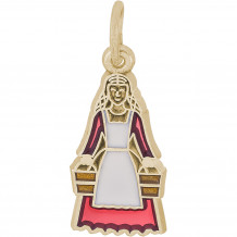 14k Gold 8 Maids A Milking Charm