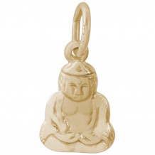 14k Gold Buddha Charm