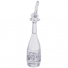 Sterling Silver Wine Bottle Charm