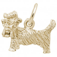 Rembrandt 14k Yellow Gold Dog Yorkshire Charm