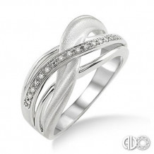 Ashi Diamonds Silver Swirl Ring