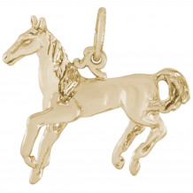 14k Gold Horse Charm