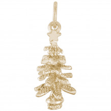 14k Gold Christmas Tree Charm