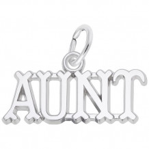 Rembrandt Sterling Silver Aunt Charm