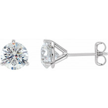 14K White 1/5 CTW Diamond Stud Earrings - 6623360114P
